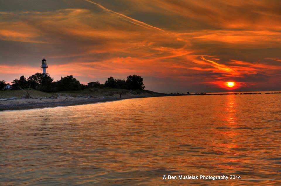 Sunset Ben Musielak Whitefish Point Lighthouse 10-18-2015