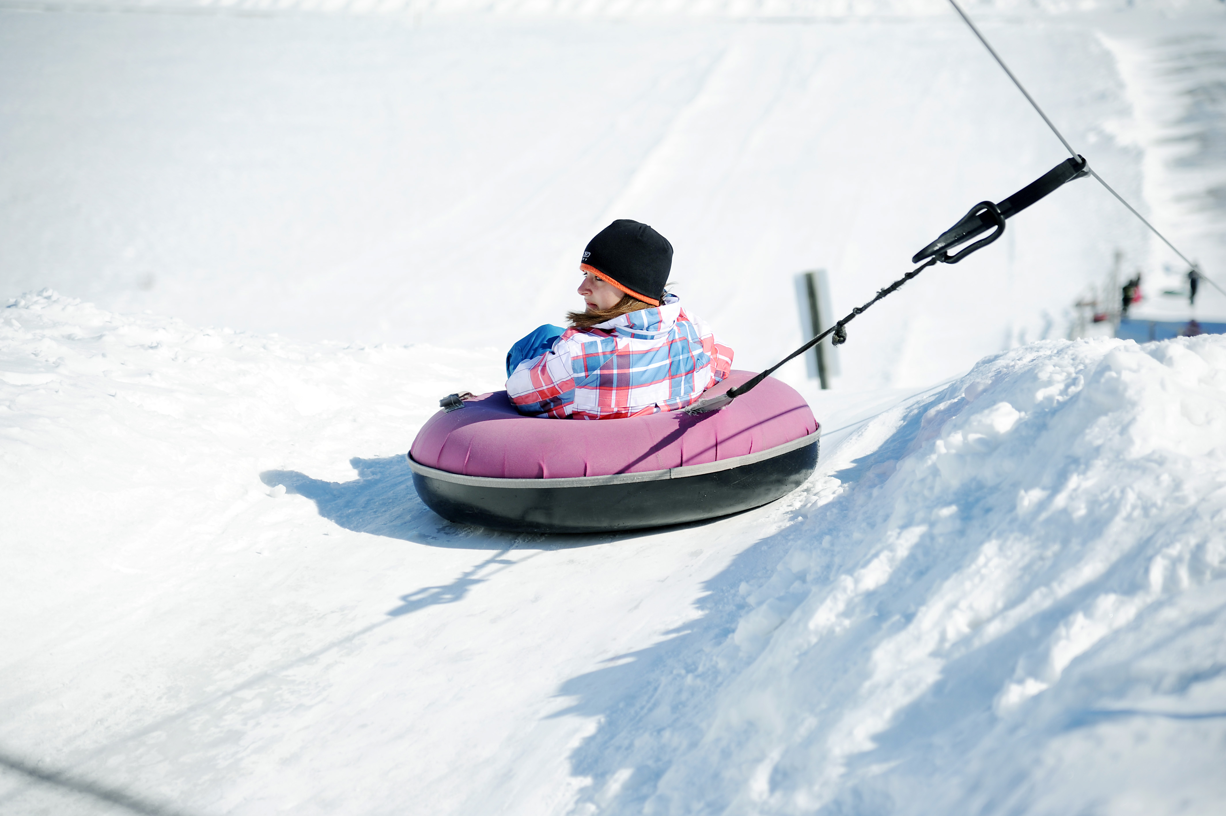 Winter Tubing at Sault Seal Recreation Area in Sault Ste. Marie, Michigan