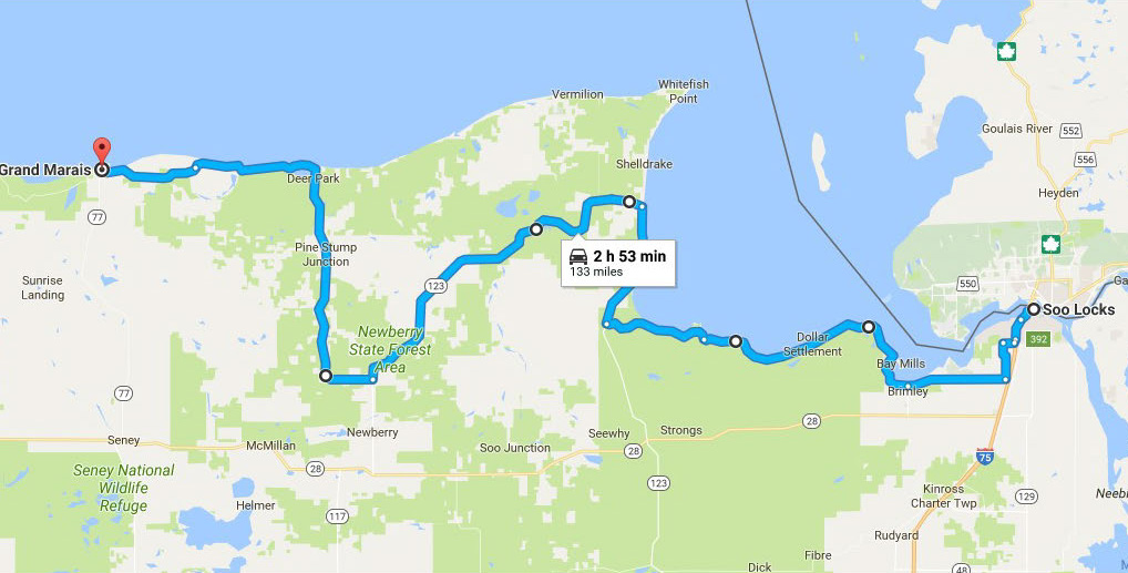 Motorcycle Routes of the Eastern Upper Peninsula