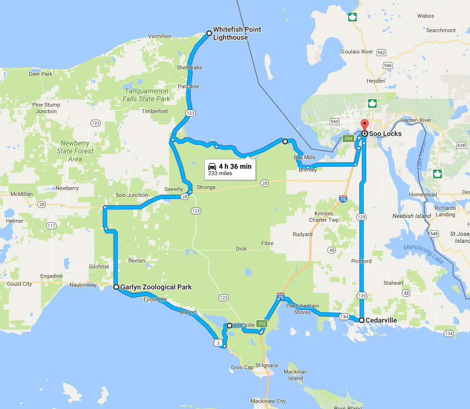 Motorcycle Routes of the Eastern Upper Peninsula