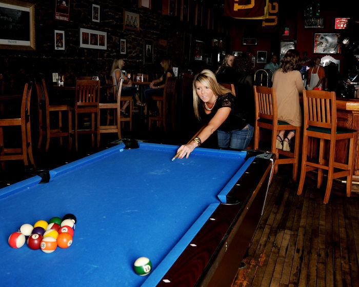 moloneys alley- heather atkinson playing pool