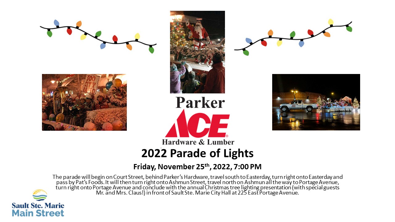 parade of lights in sault ste marie