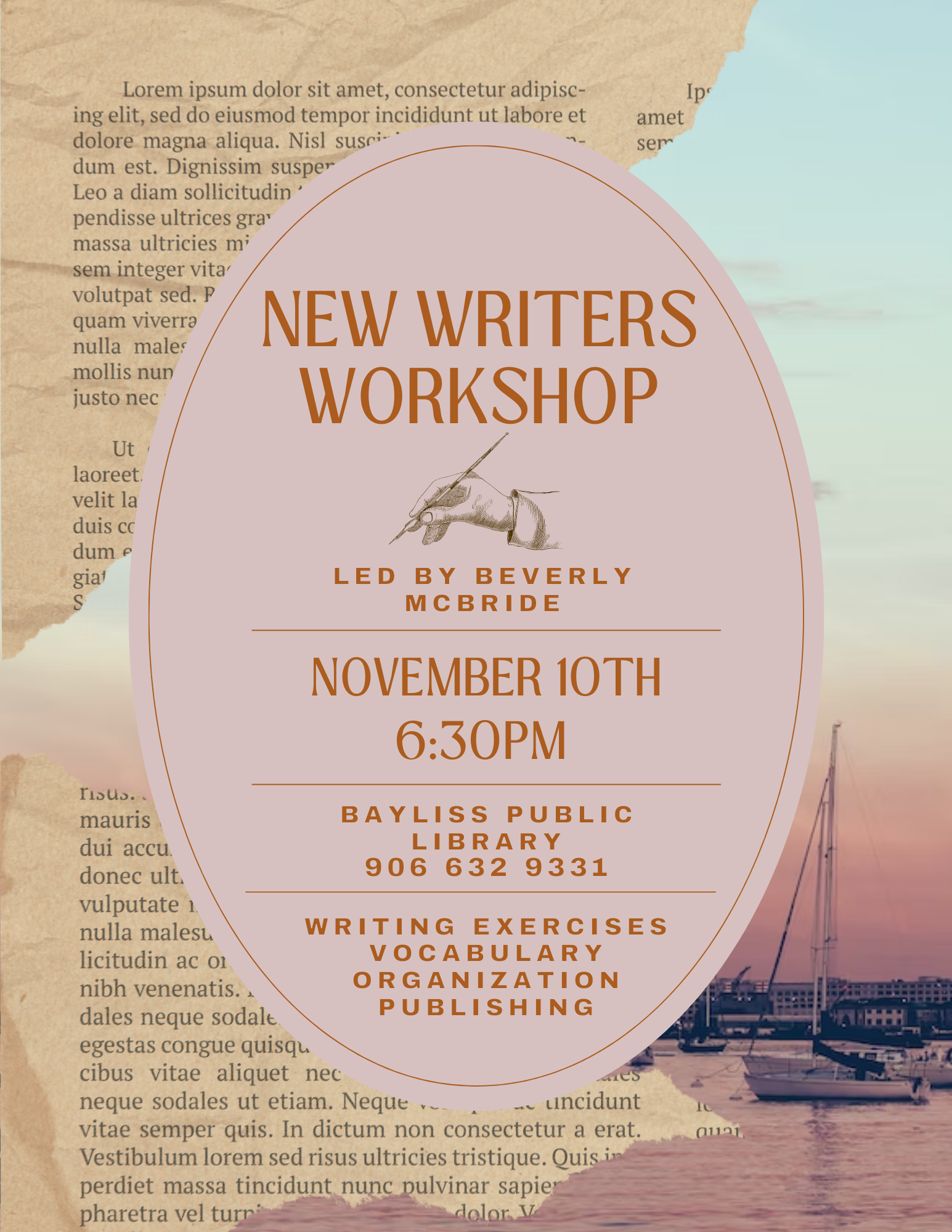 new writers workshop led by beverly mcbride