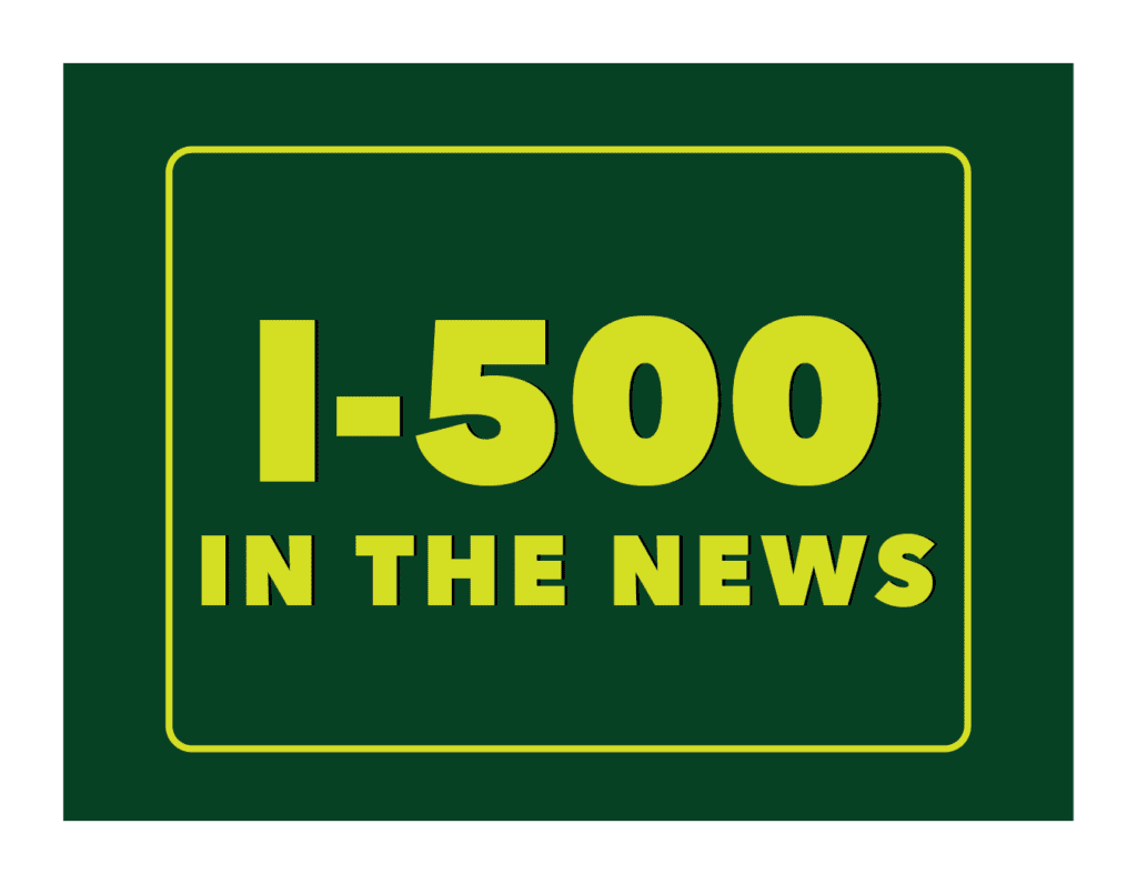 graphic with the text 1500 in the news