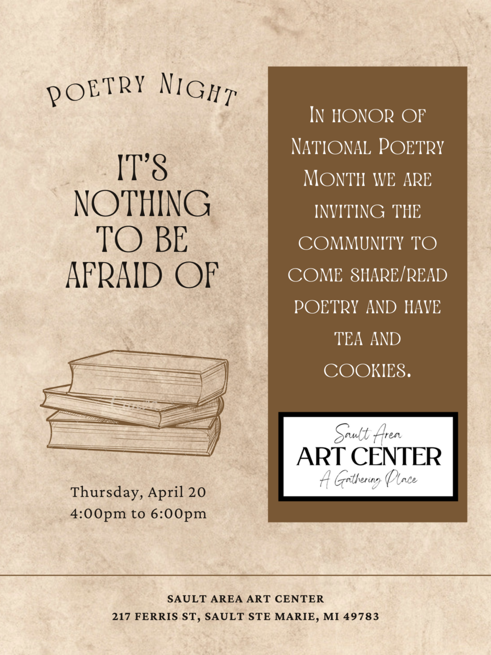 poetry night sault area arts