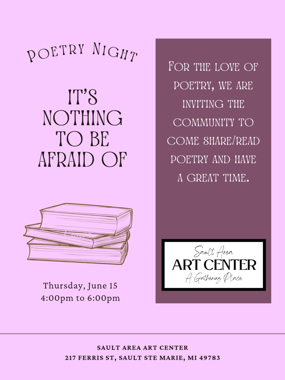 Poetry night on June 15