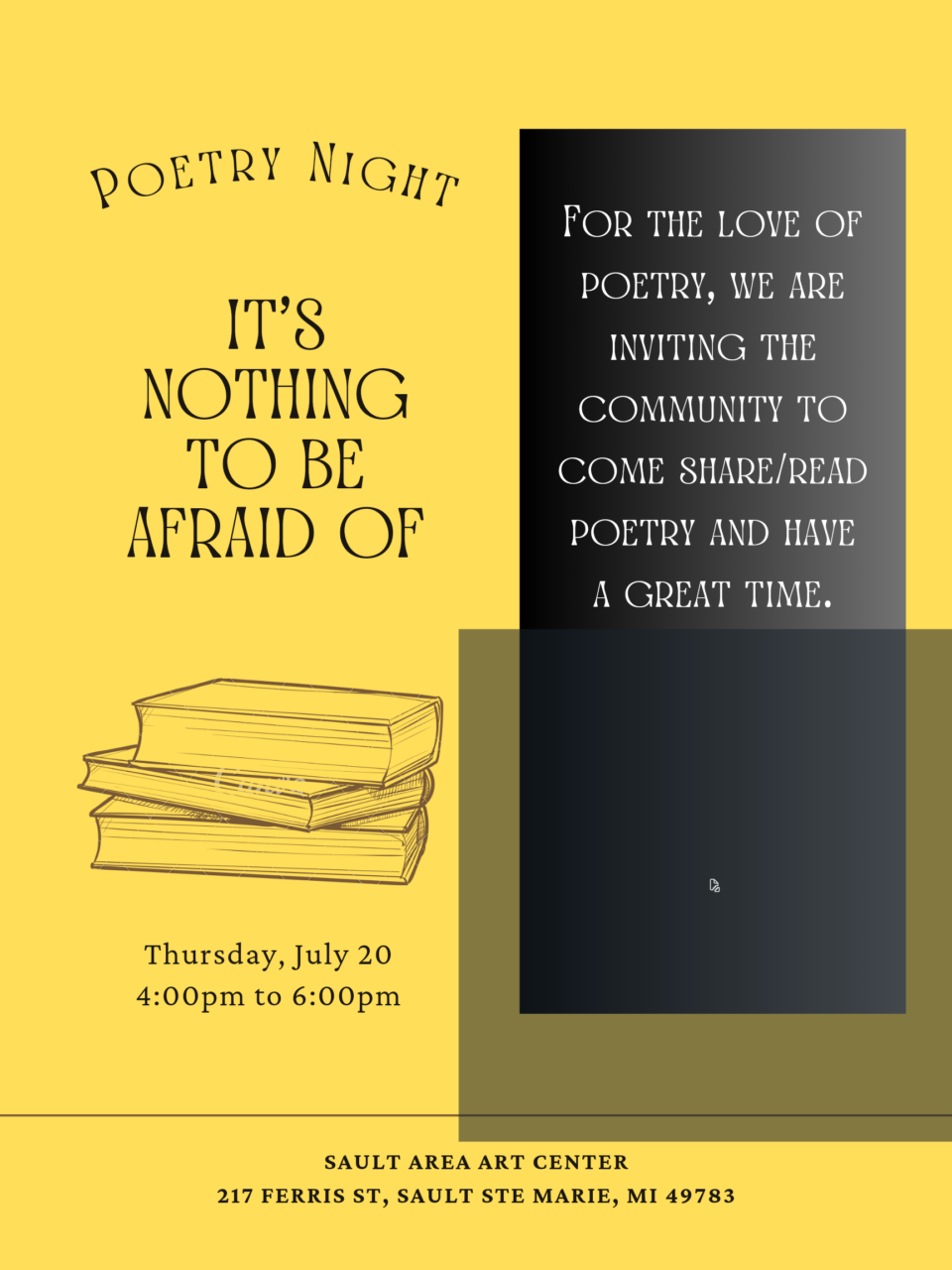 Poetry Night flyer