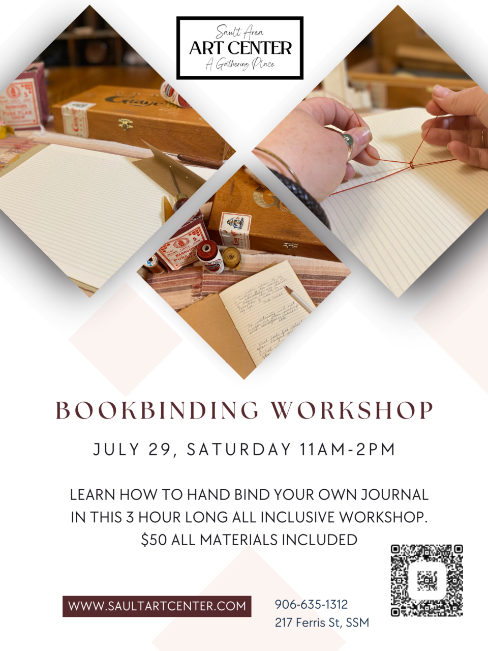 Bookbinding workshop poster