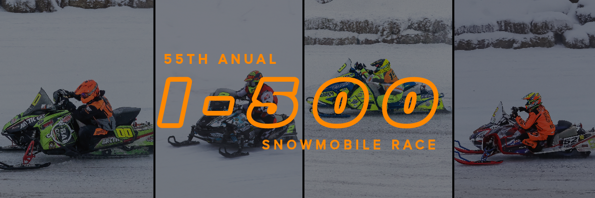 2024 I-500 Snowmobile Race Banner